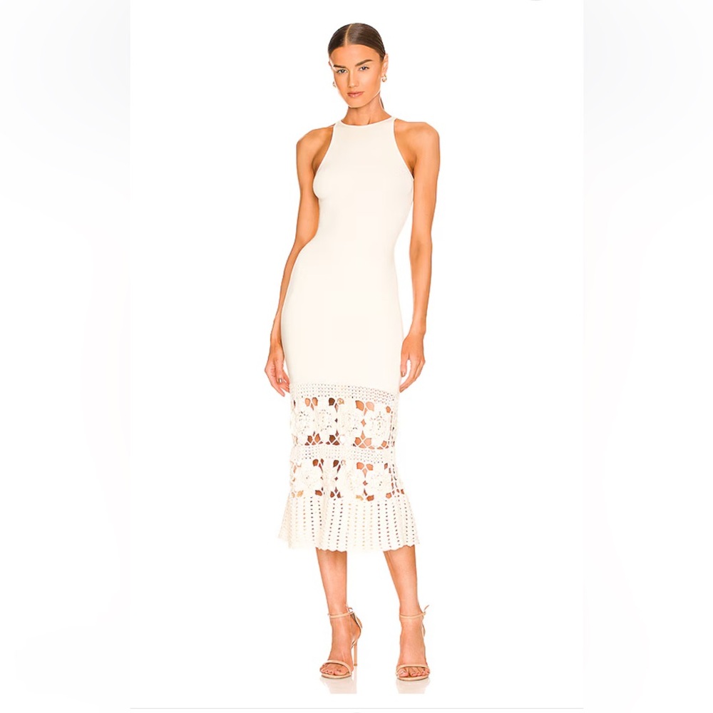Tularosa Finley Crochet Midi Dress